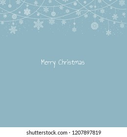 Merry Christmas Postcard, Vector Illustration