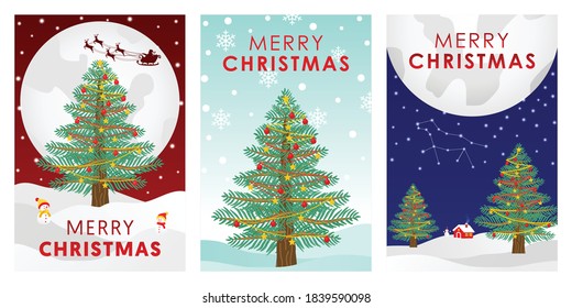 MERRY CHRISTMAS POSTER PREMIUM TEMPLATE SET