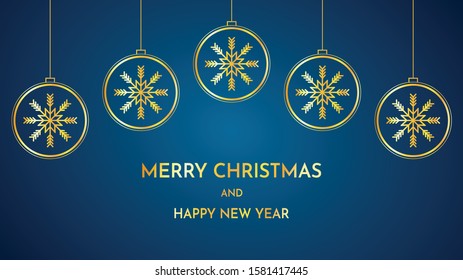 Merry Christmas poster. Snowflake vector. snowflake symbol. snowflake in ball. 