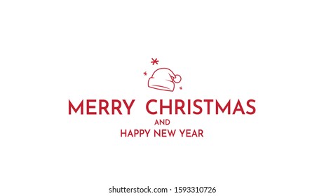 Merry Christmas poster. Merry Christmas vector text. Merry Christmas lettering design card template.