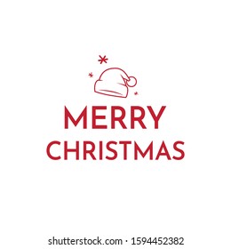 Merry Christmas poster. Merry Christmas vector text. Merry Christmas lettering design card template.