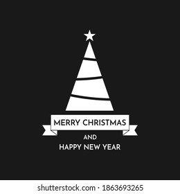 Merry Christmas poster. Merry Christmas vector text. Merry Christmas lettering design card template.