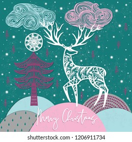 Merry Christmas. Print design