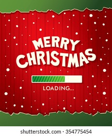 Merry Christmas. Progress loading bar