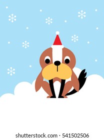 merry christmas puppy card