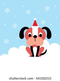 merry christmas puppy card