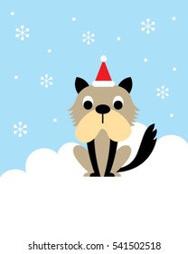 merry christmas puppy card