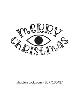 merry christmas quote lettering motivation craft illustration design