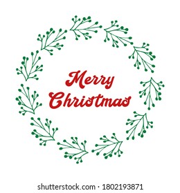 Feliz cita navideña como logo o cabecera. Cartas de celebración para afiche, tarjeta, invitación, cartel, etiqueta, volante, regalo.