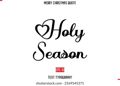 Merry Christmas Quote in Stylish Typography Text Image