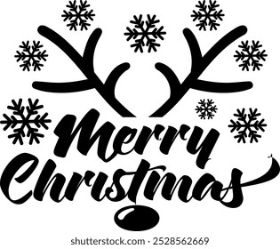 Merry Christmas. Christmas quote. Winter phrase