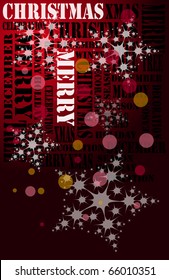 merry christmas in red