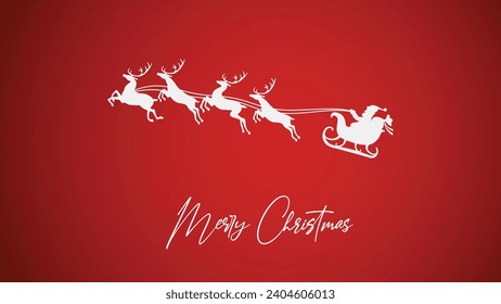 Feliz Navidad con fondo rojo. Ilustración vectorial EPS 10. Arte vectorial moderno.
