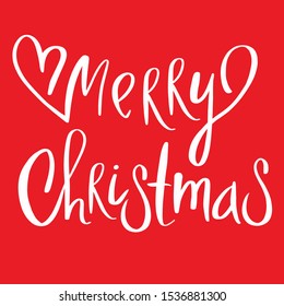 Merry Christmas Red Title Card