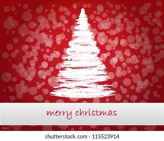 Merry Christmas, red vintage christmas card
