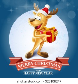 merry christmas reindeer