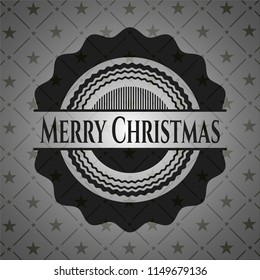 Merry Christmas retro style black emblem