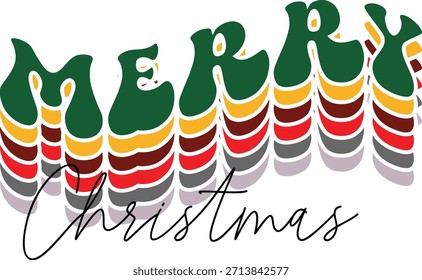 Merry christmas retro vector design, Christmas vector t-shirt designs