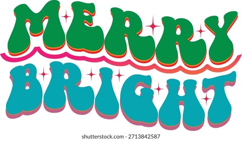 Merry christmas retro vector design, Christmas vector t-shirt designs