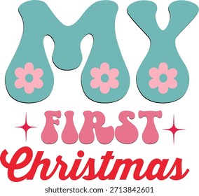 Merry christmas retro vector design, Christmas vector t-shirt designs