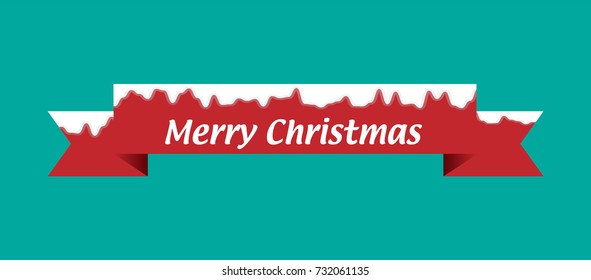Merry Christmas ribbon