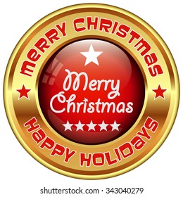 merry christmas rosette