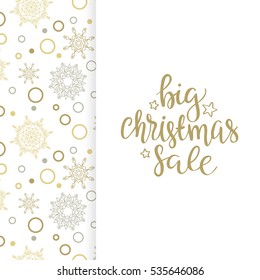 Merry Christmas sale background. Vector art.