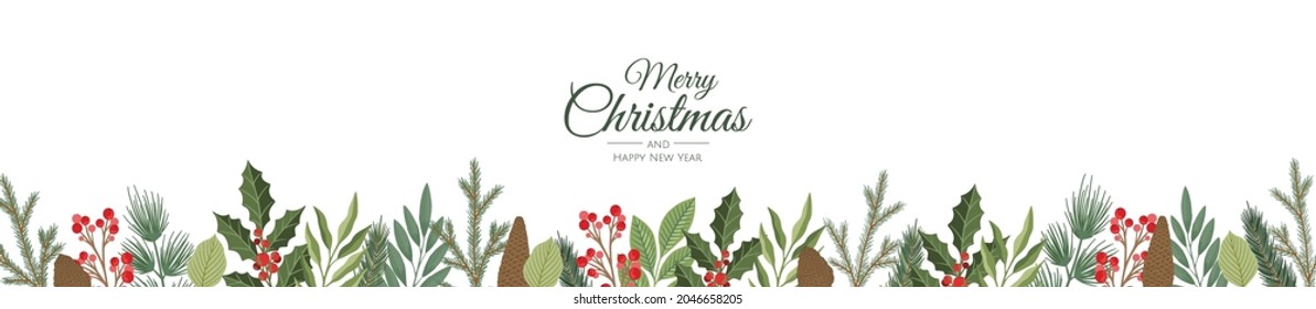 Merry Christmas Sale Banner Template. Greeting Card, Banner, Poster, Header For Website