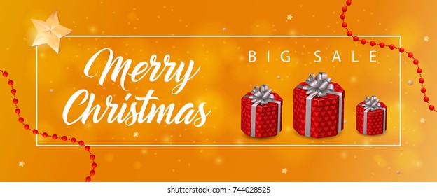 Merry Christmas Sale Inscription, Gifts