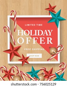 Merry Christmas Sale Vector