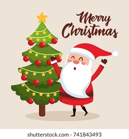 merry christmas santa character