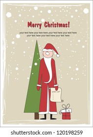 Merry Christmas with Santa claus