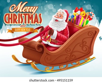 merry christmas with santa claus