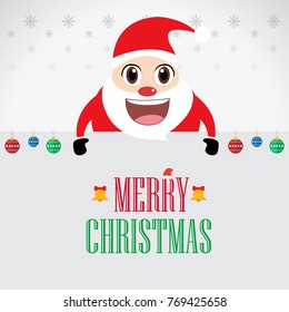 Merry Christmas. Santa Claus Card