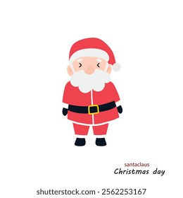 Merry Christmas Santa Claus Cartoon Character