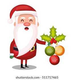merry christmas santa claus character