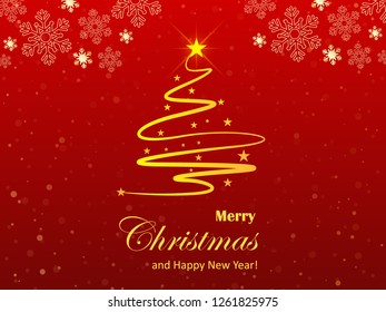 Merry Christmas! Santa Claus Happy Christmas and Happy New Year 2019