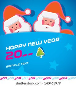 Merry Christmas Santa Claus New Year Stock Vector (Royalty Free) 140463979