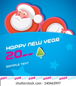 Merry Christmas Santa Claus New Year Stock Vector (Royalty Free) 140464012