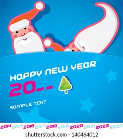 Merry Christmas Santa Claus New Year Stock Vector (Royalty Free) 140464012