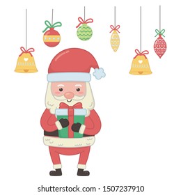 Merry christmas santa claus vector design