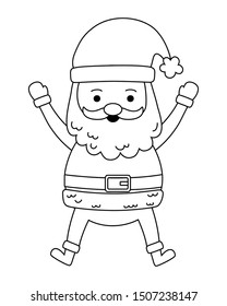 Merry christmas santa claus vector design