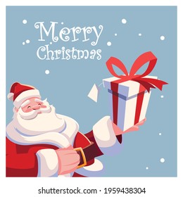 Merry christmas santa claus vector design