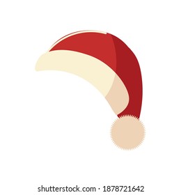 merry christmas santa hat decoration icon vector illustration vector illustration