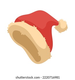 merry christmas santa hat icon