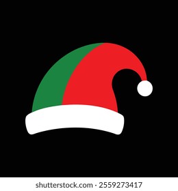 Merry Christmas Santa hat vector isolated.