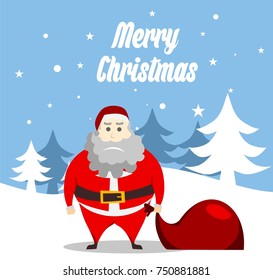 Merry Christmas Santa Snow Man