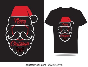 Merry Christmas with Santa t-shirt design