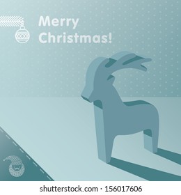 	 Merry Christmas! Santa's reindeer.  Santa Claus 	 