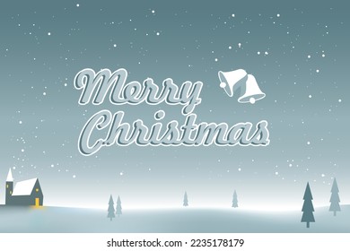 
Merry Christmas scenery template.
With a quiet night atmosphere, snowdrifts, pine woods and churches with warm lights.
Editable Vectors